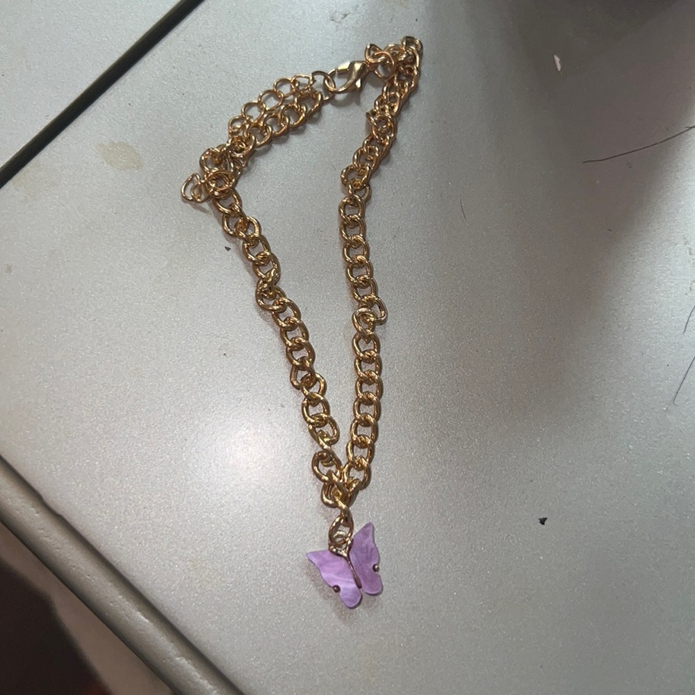Butterfly anklet